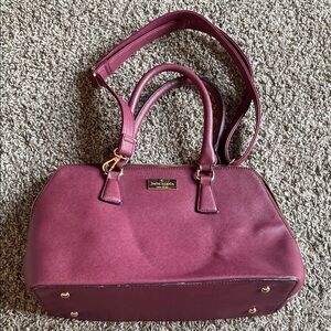 Elegant Burgundy Handbag